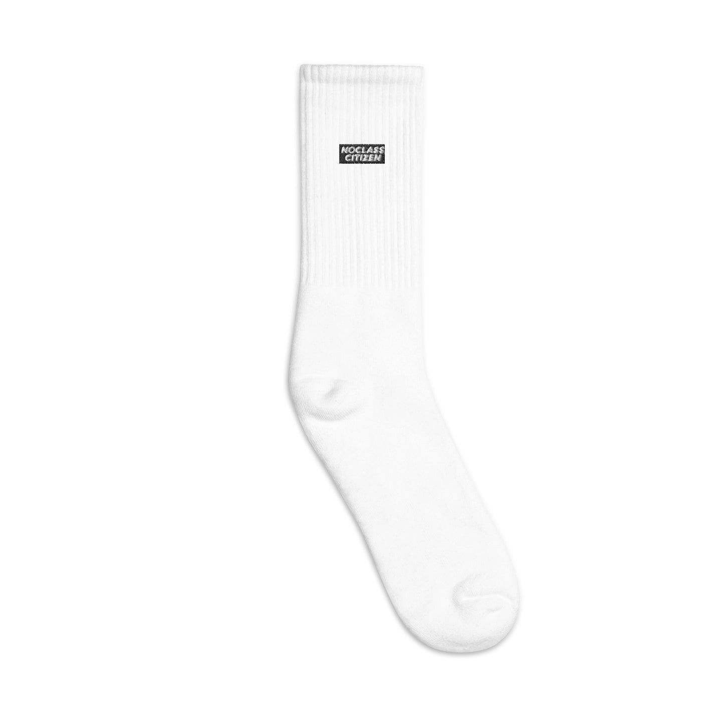 NOCLASS CITIZEN Text - Embroidered Socks