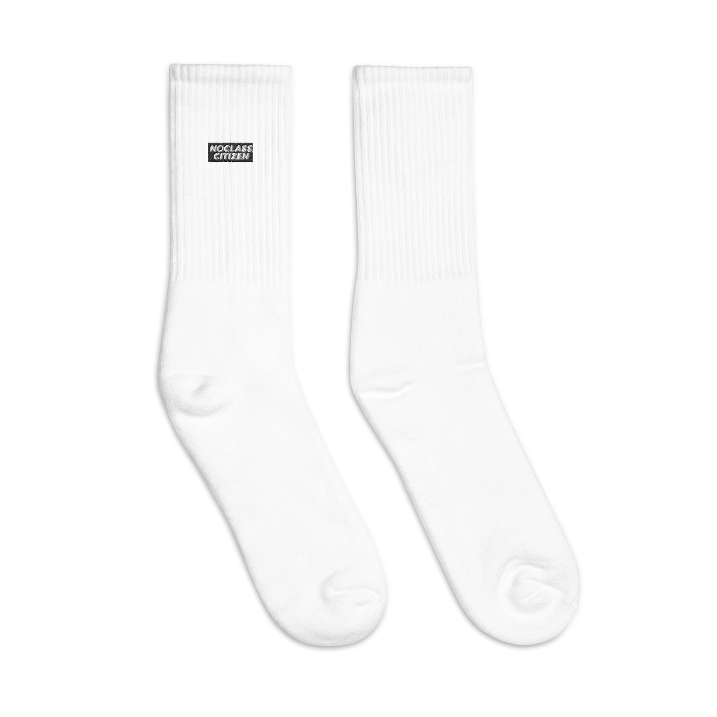 NOCLASS CITIZEN Text - Embroidered Socks