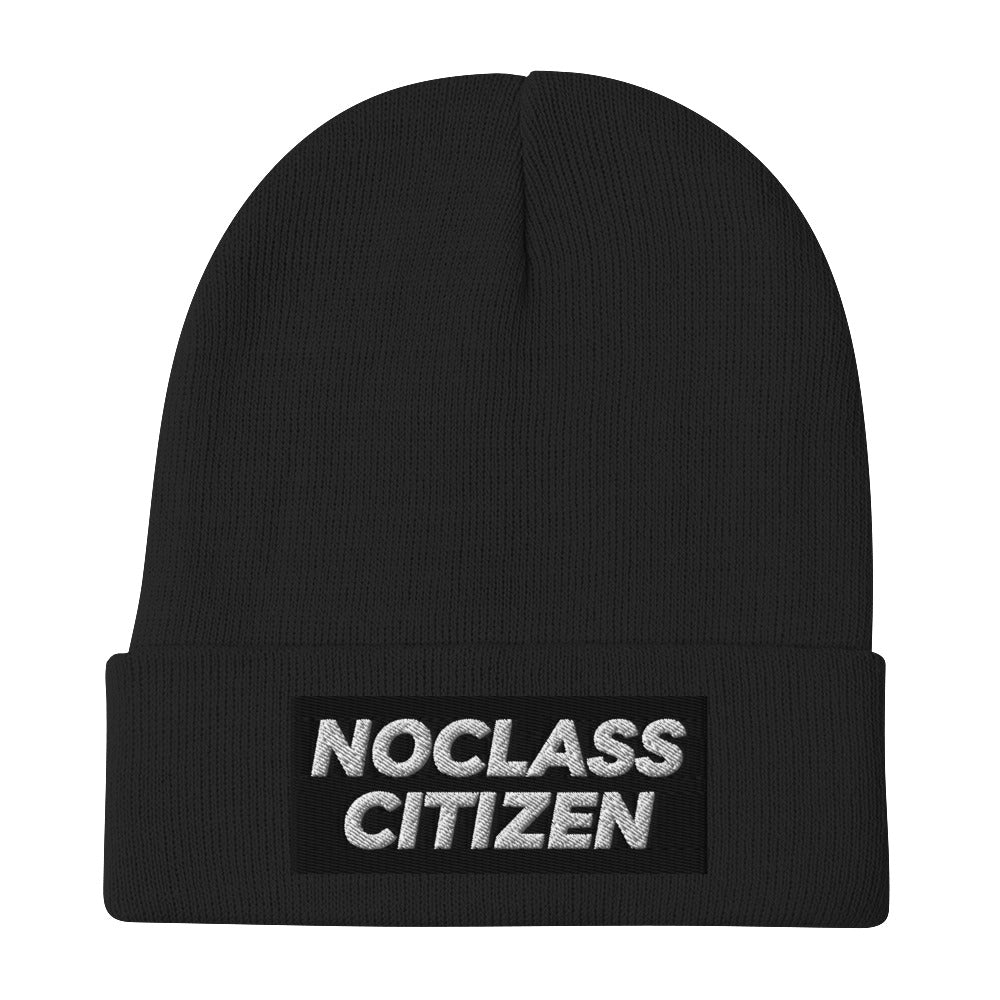 NOCLASS CITIZEN Text - Embroidered Beanie