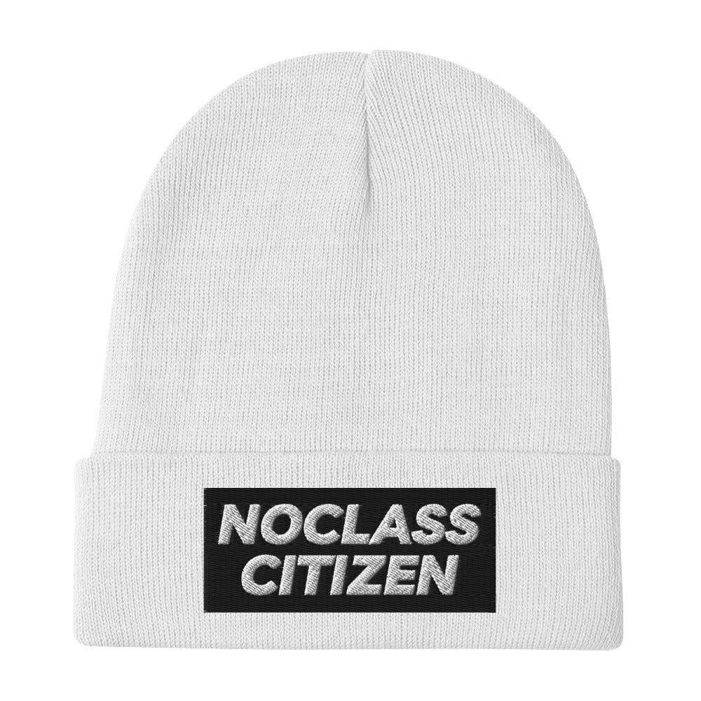 NOCLASS CITIZEN Text - Embroidered Beanie