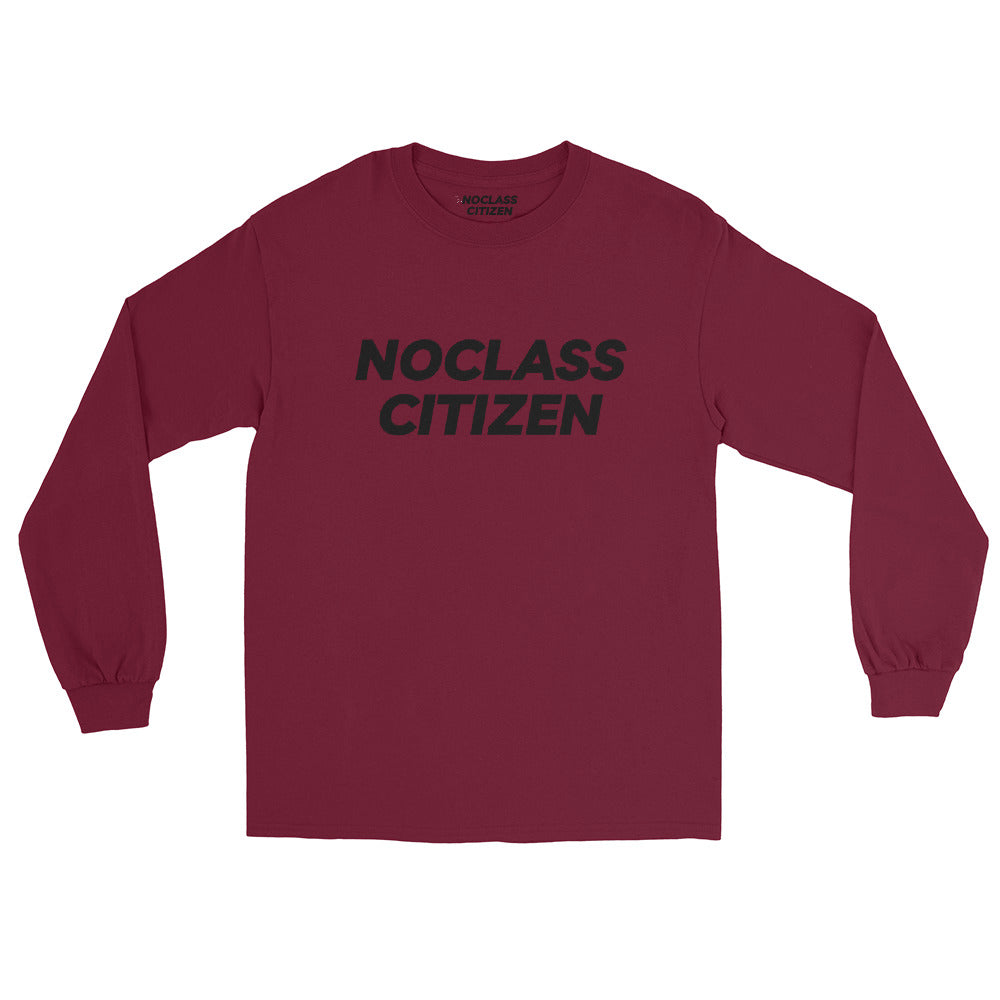 NOCLASS CITIZEN Text TRANSPARENT BACKGROUND - [Mid Class $$] Regular Long Sleeve Shirt