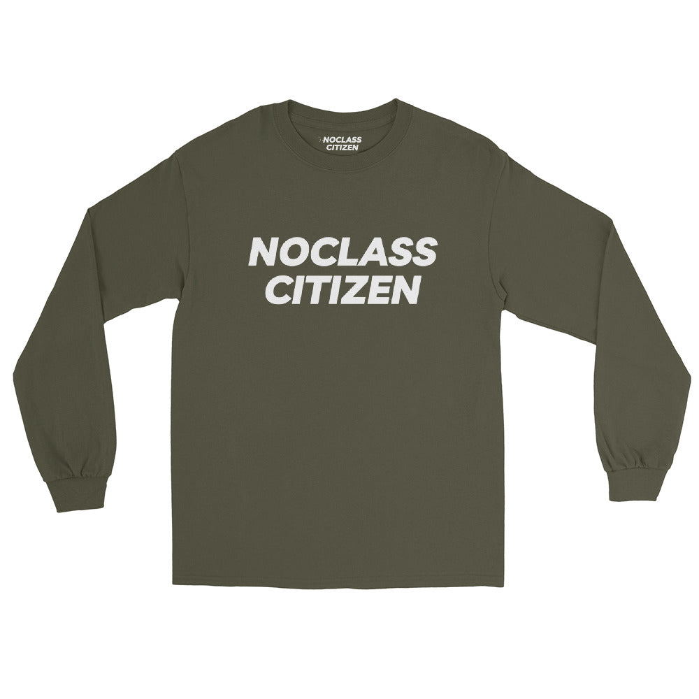 NOCLASS CITIZEN Text TRANSPARENT BACKGROUND - [Mid Class $$] Regular Long Sleeve Shirt