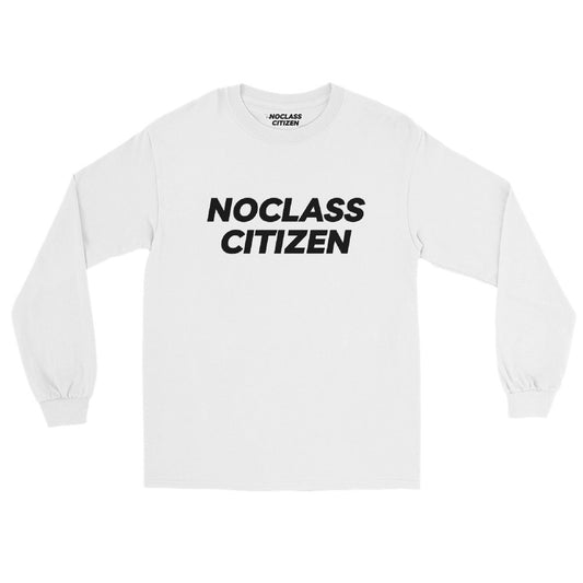 NOCLASS CITIZEN Text TRANSPARENT BACKGROUND - [Mid Class $$] Regular Long Sleeve Shirt