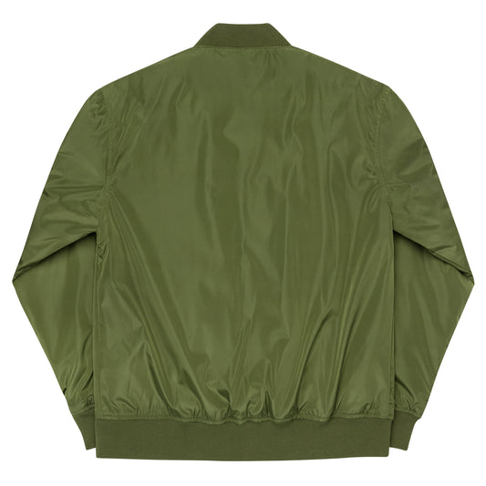 NOCLASS CITIZEN Face (Embroidered) TRANSPARENT BACKGROUND - [No Class $$$$] Top Tier Premium Bomber Jacket