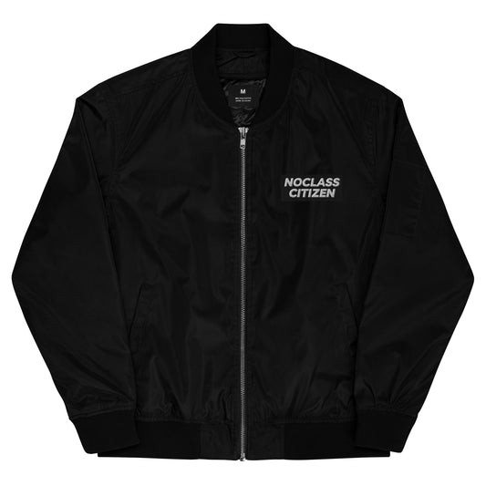 NOCLASS CITIZEN Text (Embroidered) - [No Class $$$$] Top Tier Premium Bomber Jacket