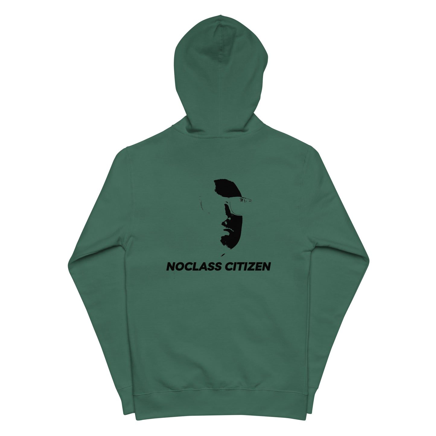 NOCLASS CITIZEN Face TRANSPARENT BACKGROUND - [High Class $$$] Premium Fleece Zip-Up Hoodie