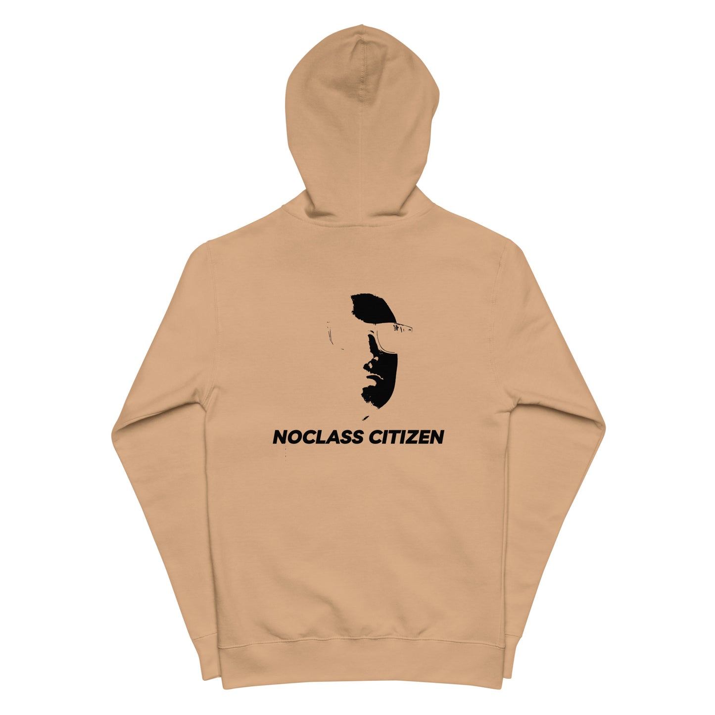 NOCLASS CITIZEN Face TRANSPARENT BACKGROUND - [High Class $$$] Premium Fleece Zip-Up Hoodie