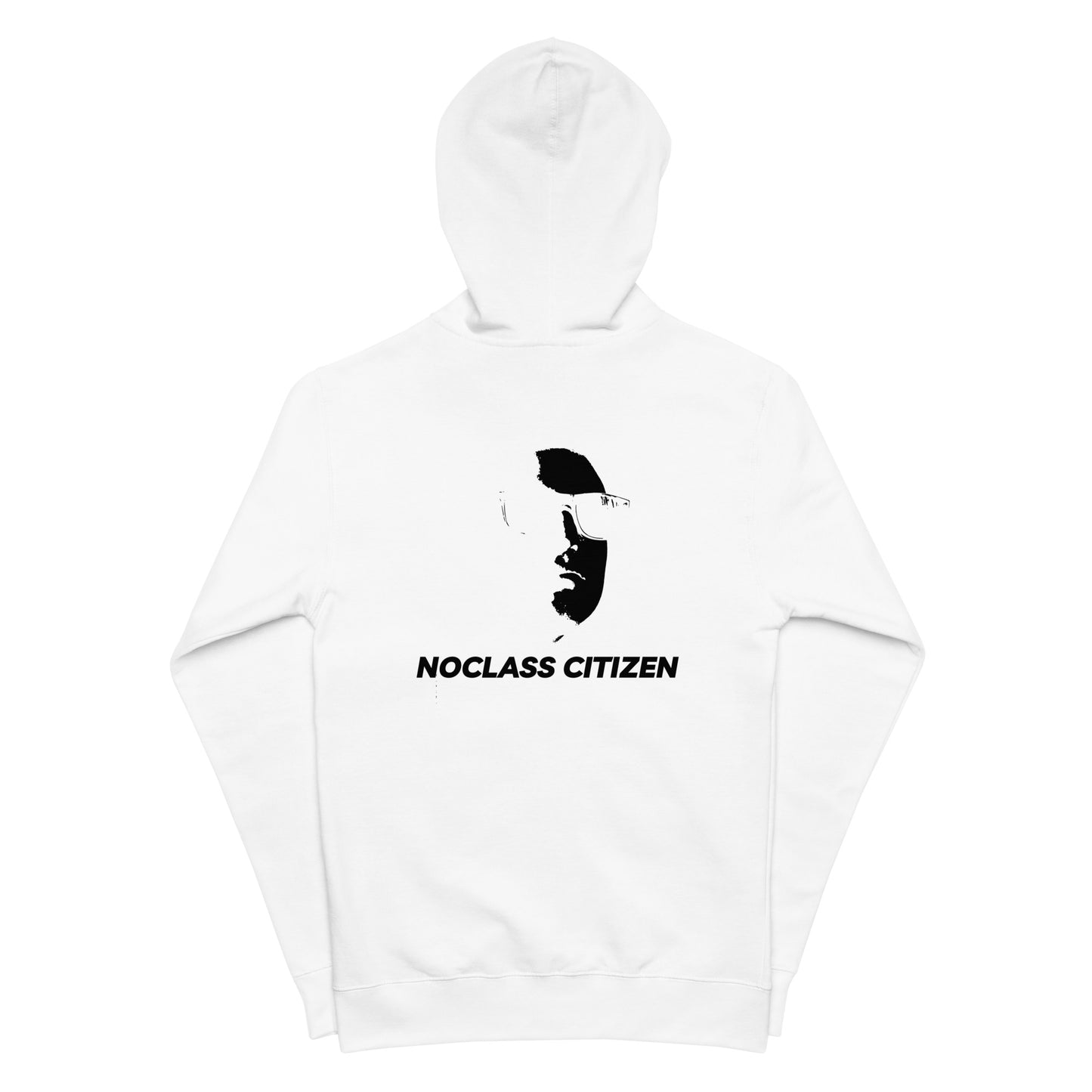 NOCLASS CITIZEN Face TRANSPARENT BACKGROUND - [High Class $$$] Premium Fleece Zip-Up Hoodie